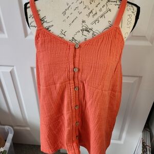 Orange, Tank Top, Women's, Medium